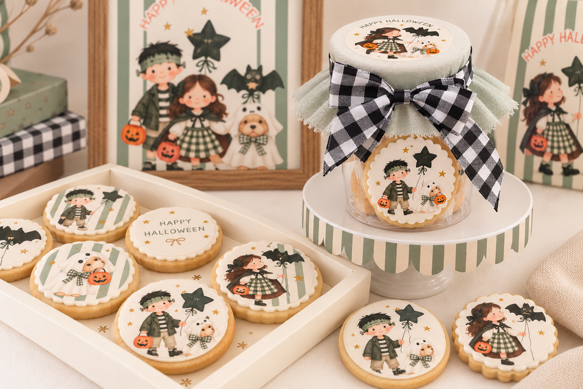 Galletas Halloween en tarro